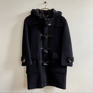 Burberry. Navy Wool Coat. Size Small Regular